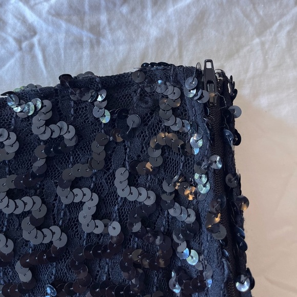 Vintage Black 80s 90s Mini Skirt S Canadian Made - Picture 15 of 15